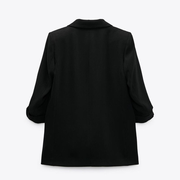 Blazer with roll up sleeves - Picture 2 of 12